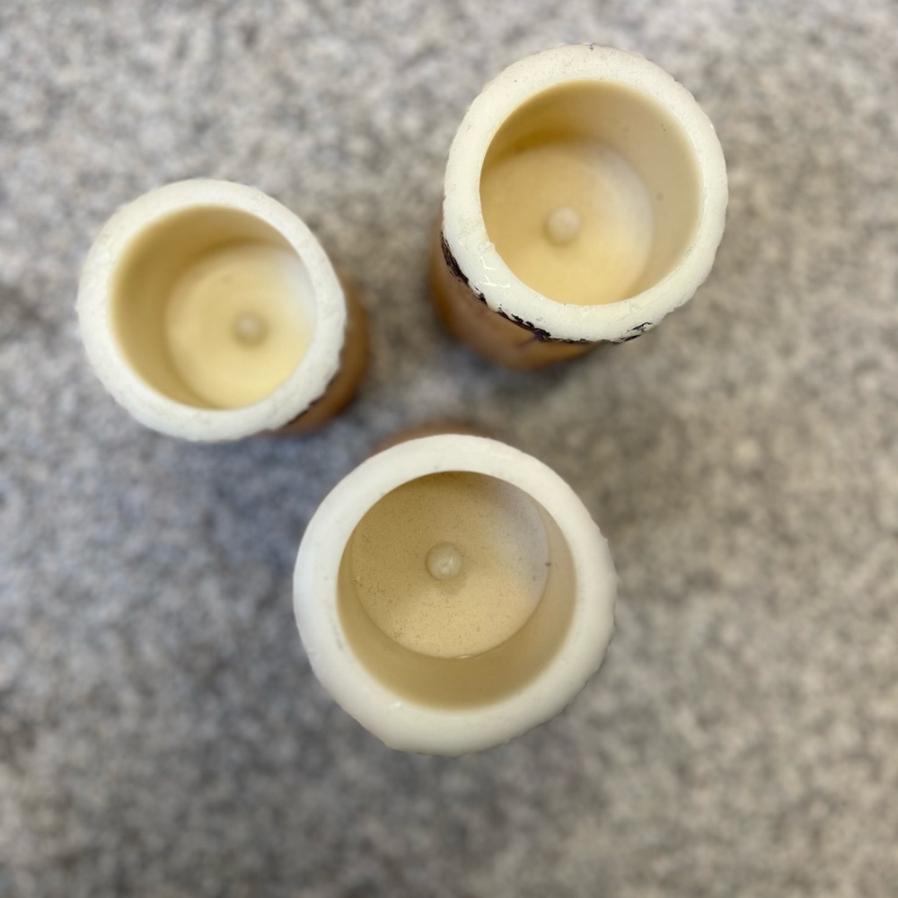 Natural Birch Wood Candle Holders - Picture 3 of 3